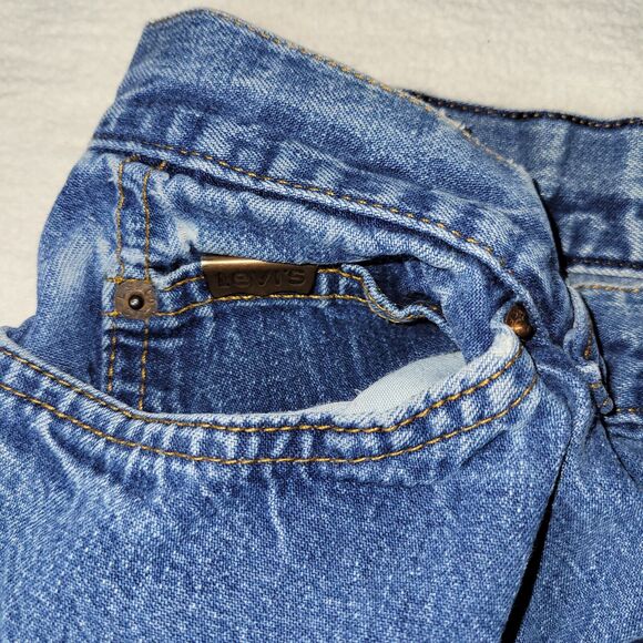 Vtg Levis Jeans Mens Sz 42X29 Blue Comfort Fit Retro Workwear Y2K Utility Work - Picture 16 of 16